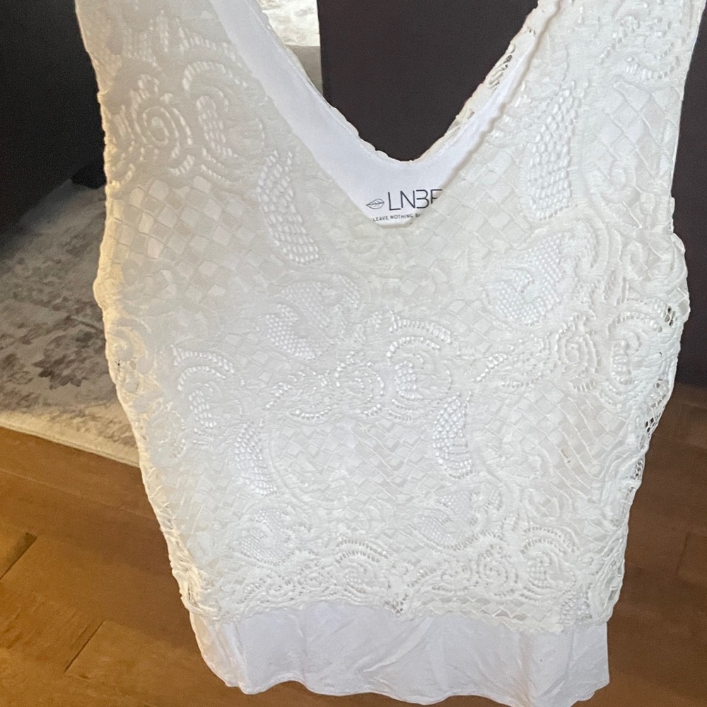 White Lace Tank Top
